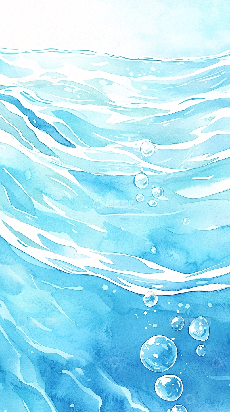 高清大图下载【趣麦麦图】水波荡漾的清澈水面