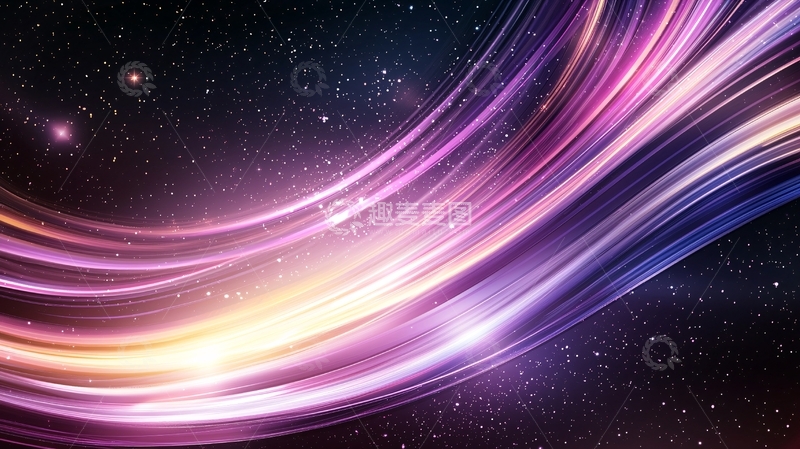 高清大图下载【趣麦麦图】梦幻星空光线