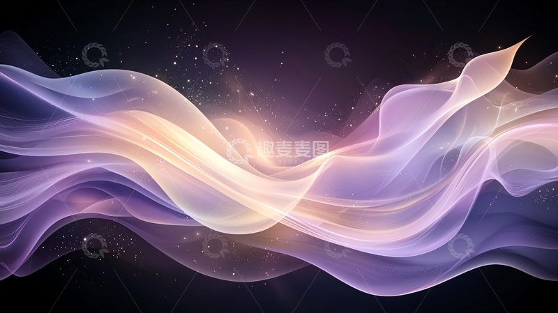 高清大图下载【趣麦麦图】抽象流动色彩背景