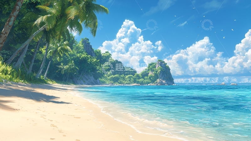高清大图下载【趣麦麦图】热带海滩高清图片
