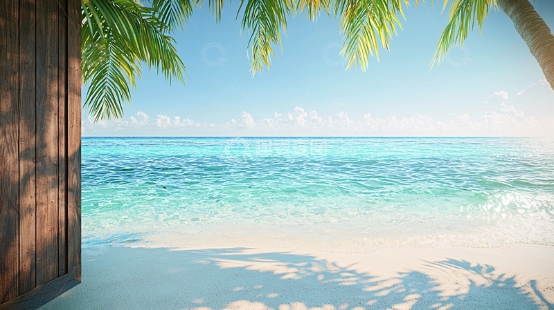 高清大图下载【趣麦麦图】海滩天堂高清图片