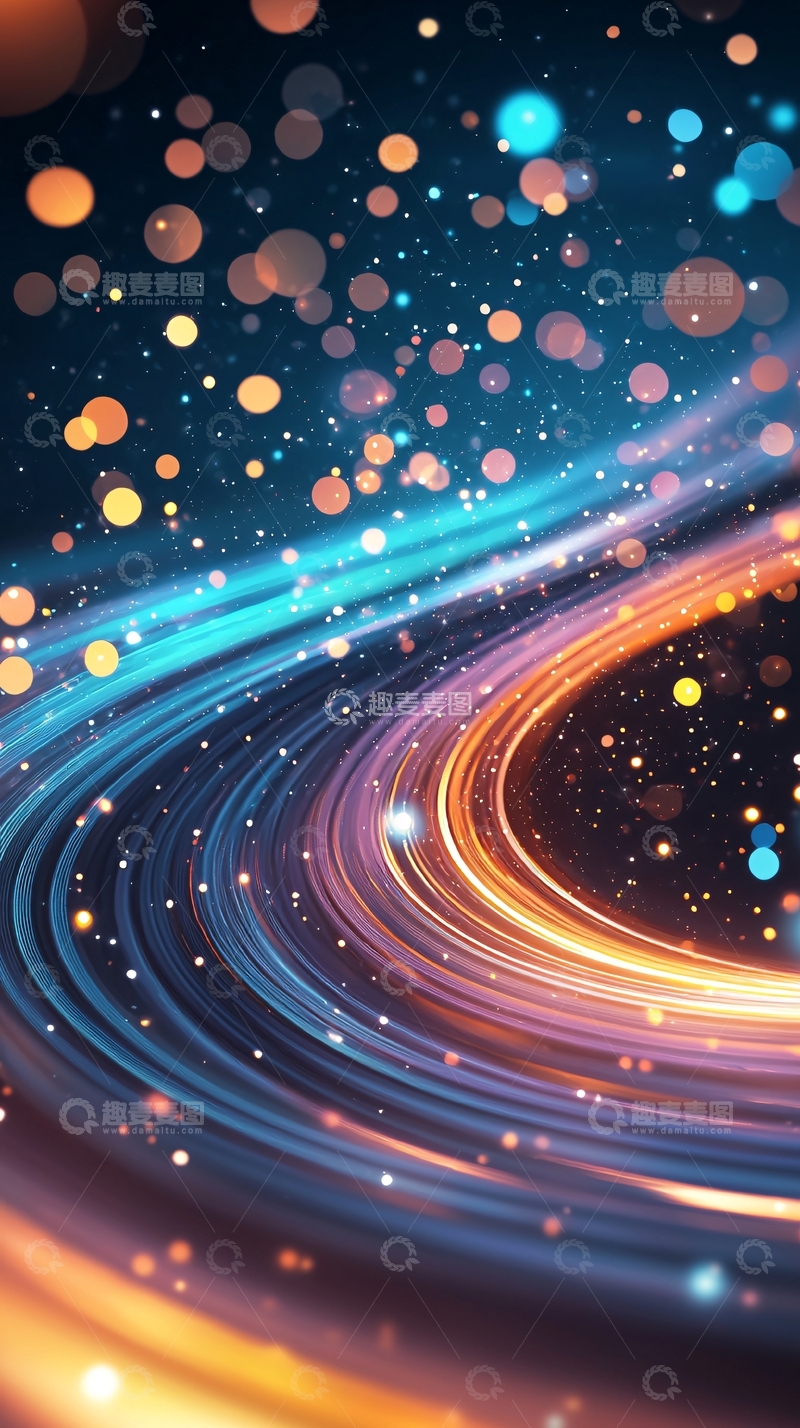 高清大图下载【趣麦麦图】光线流动高清图片