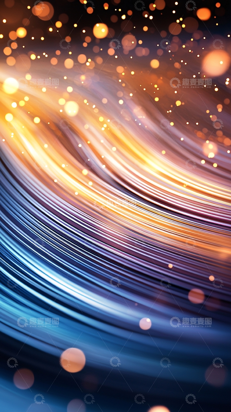 高清大图下载【趣麦麦图】抽象流动光线