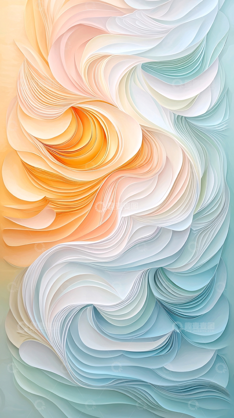 高清大图下载【趣麦麦图】抽象艺术漩涡