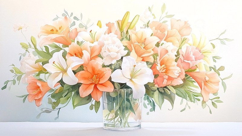 高清大图下载【趣麦麦图】鲜花盛开的花束