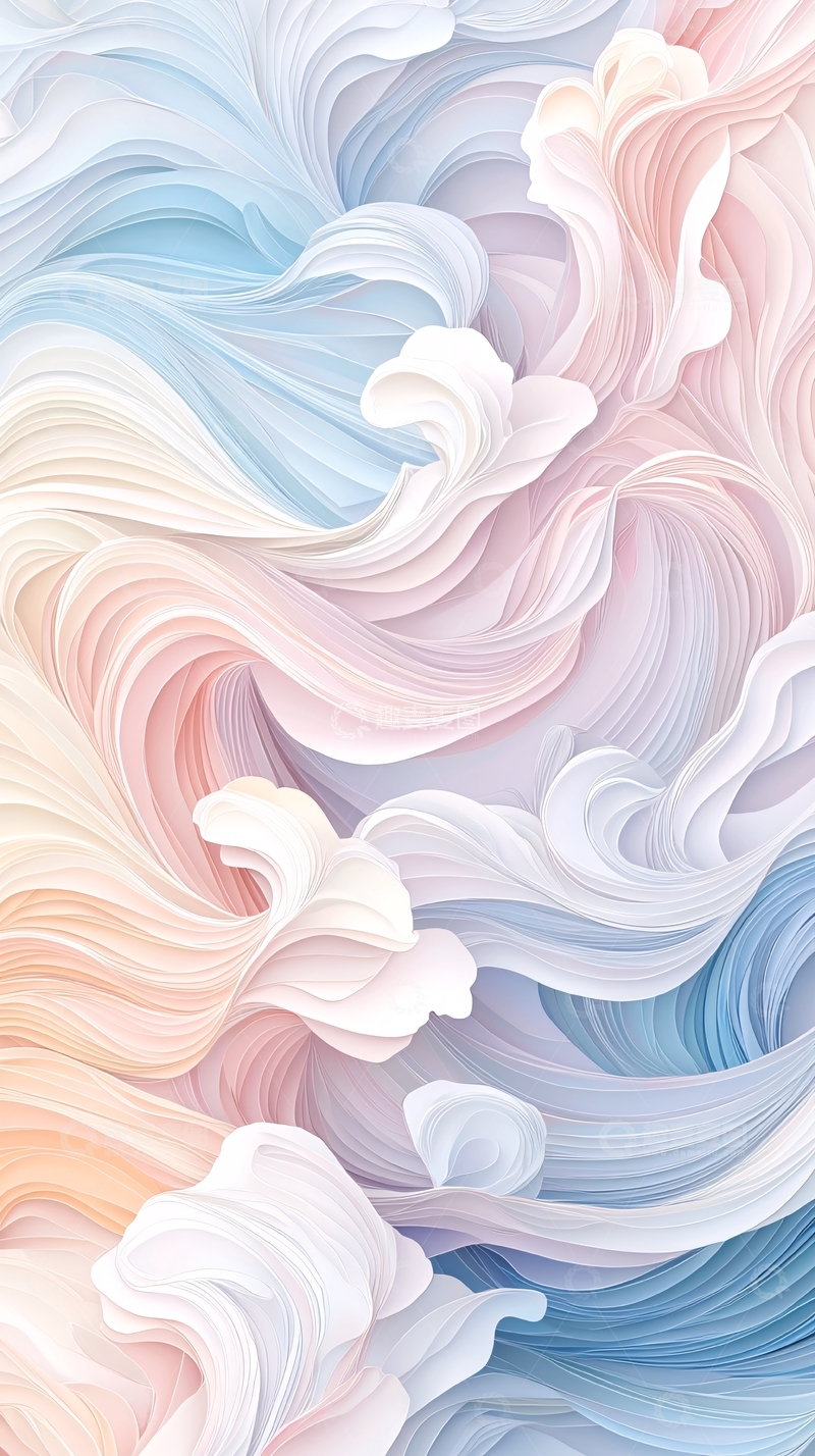 高清大图下载【趣麦麦图】水彩漩涡梦幻背景