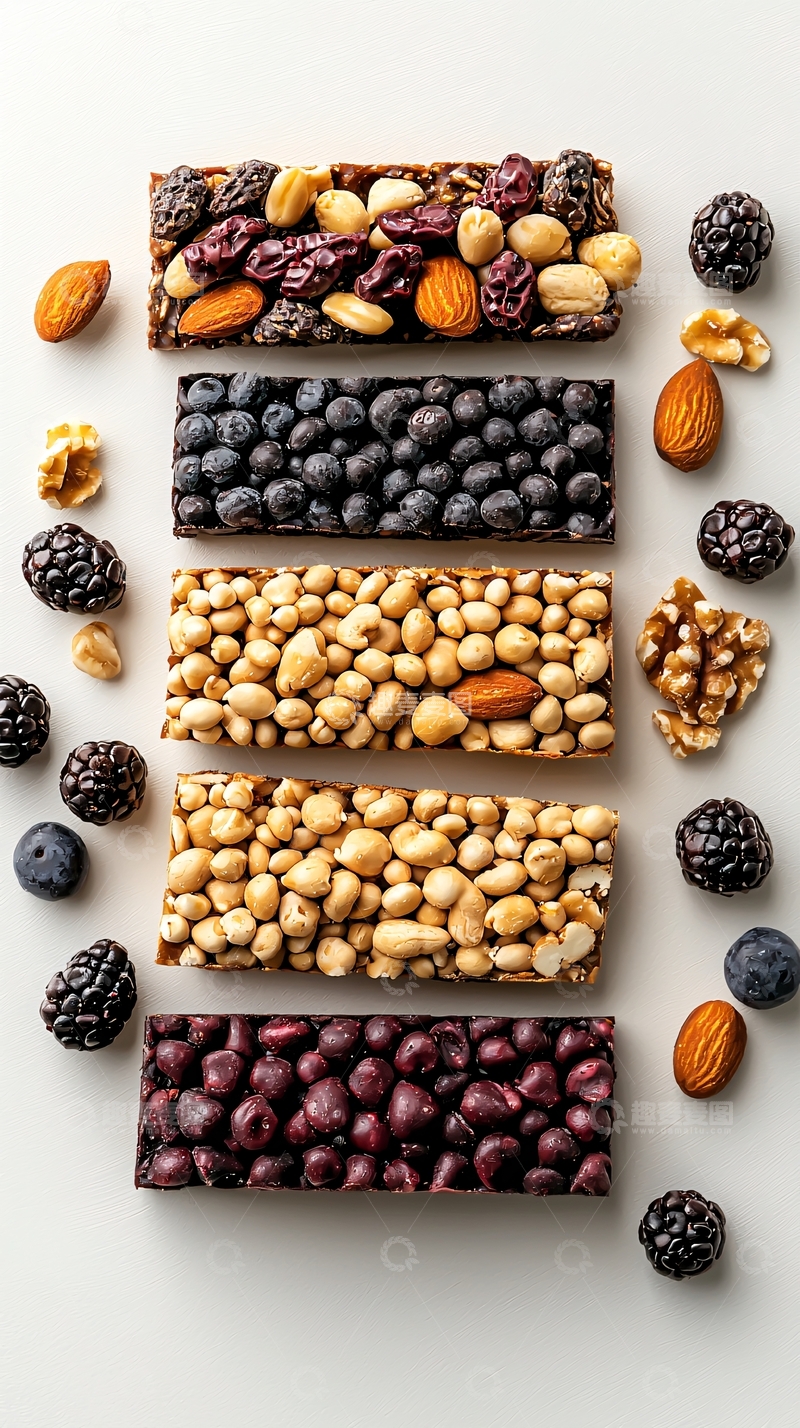高清大图下载【趣麦麦图】能量棒的多种口味组合
