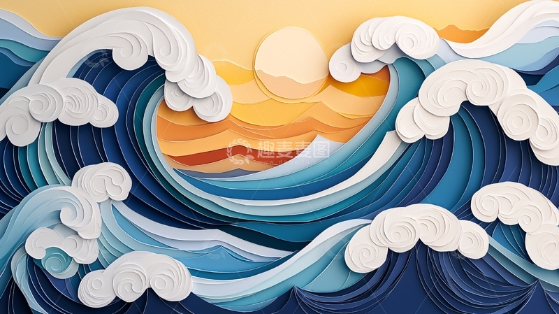 高清大图下载【趣麦麦图】海浪高清图片