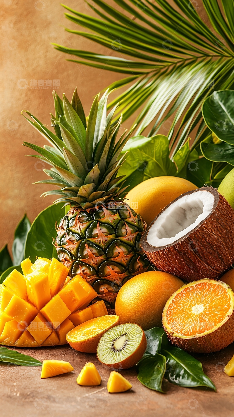 高清大图下载【趣麦麦图】热带水果静物摆拍