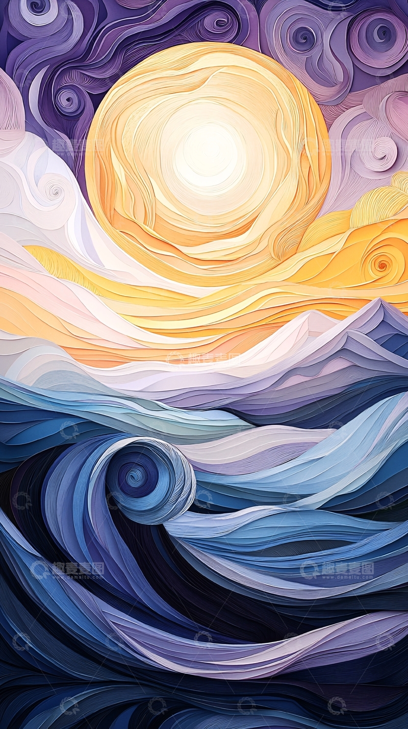 高清大图下载【趣麦麦图】梦幻般的月亮景色