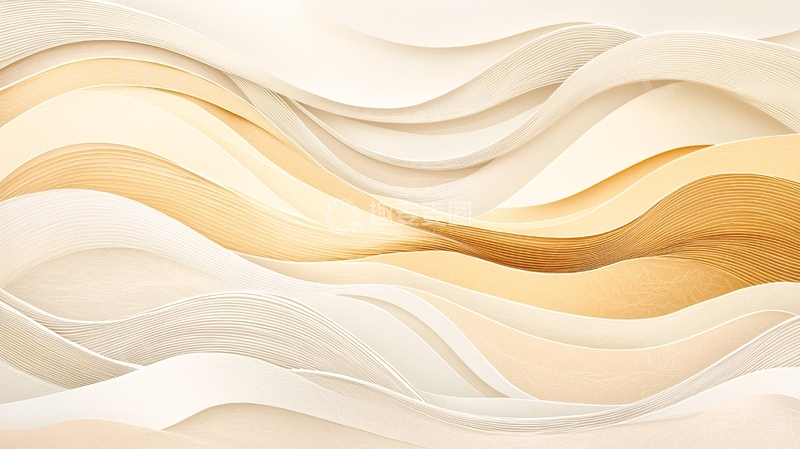 高清大图下载【趣麦麦图】金色流体纹理背景