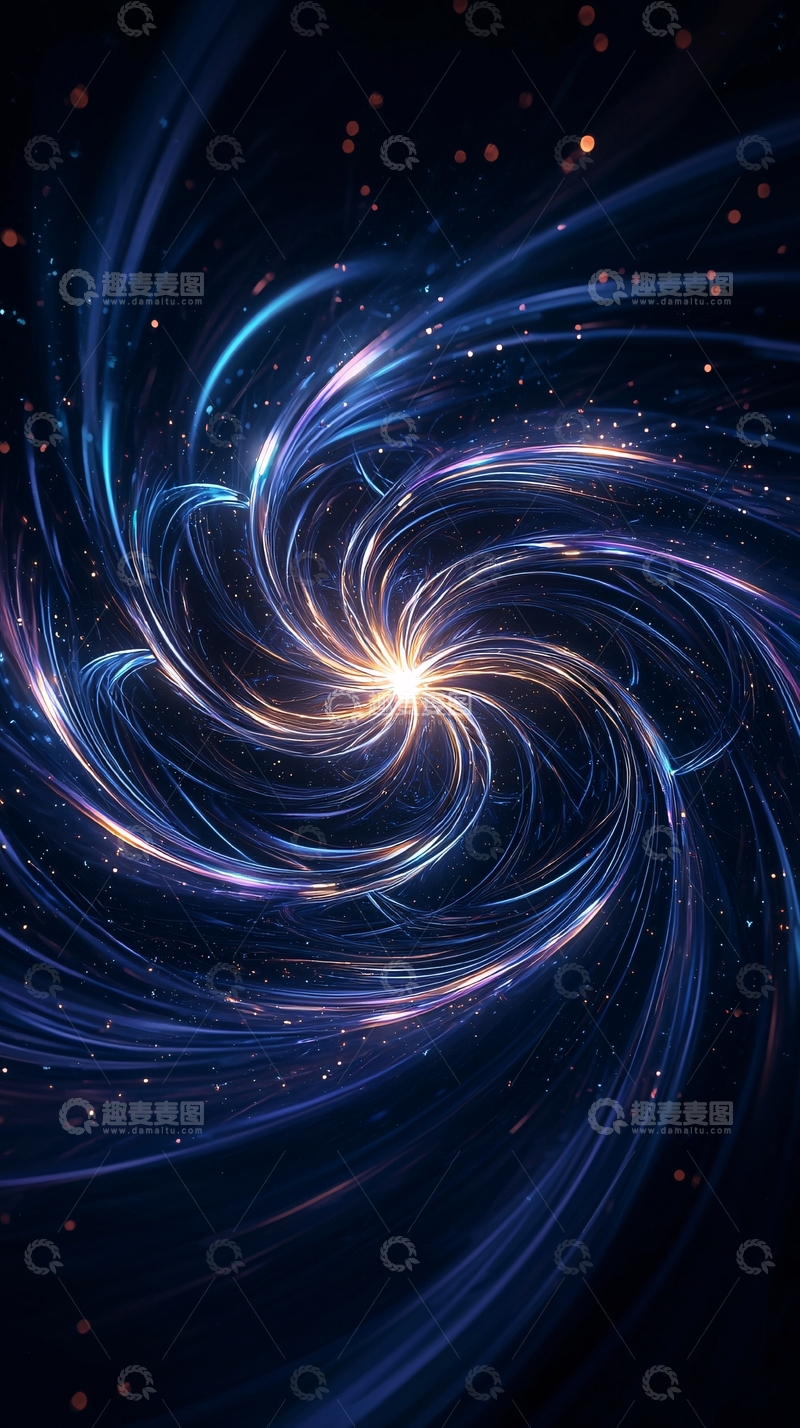 高清大图下载【趣麦麦图】漩涡星云光芒四射