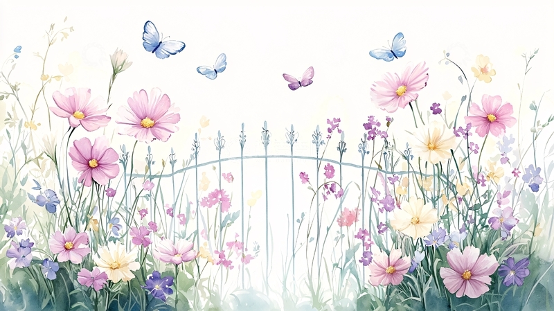 高清大图下载【趣麦麦图】繁花盛开的田园