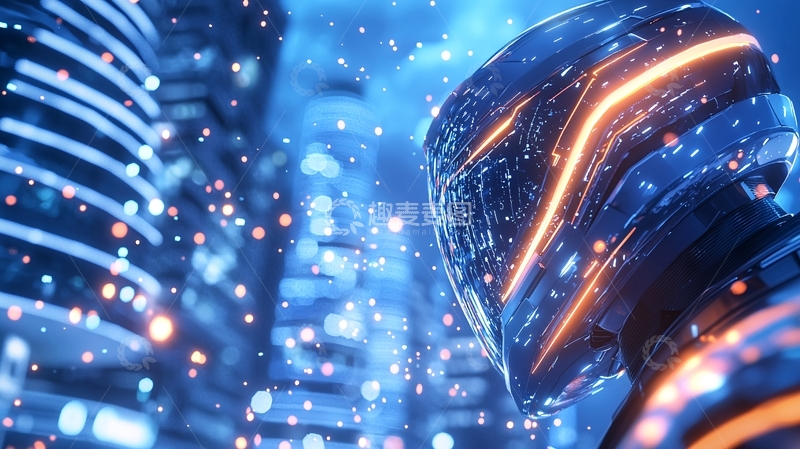 高清大图下载【趣麦麦图】未来科技感机器人