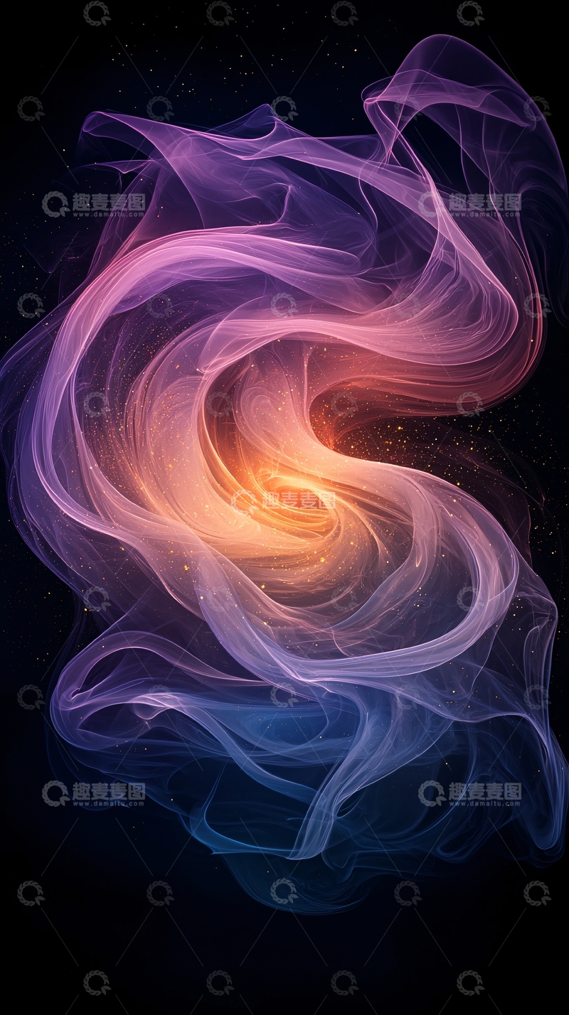 高清大图下载【趣麦麦图】抽象烟雾渐变背景