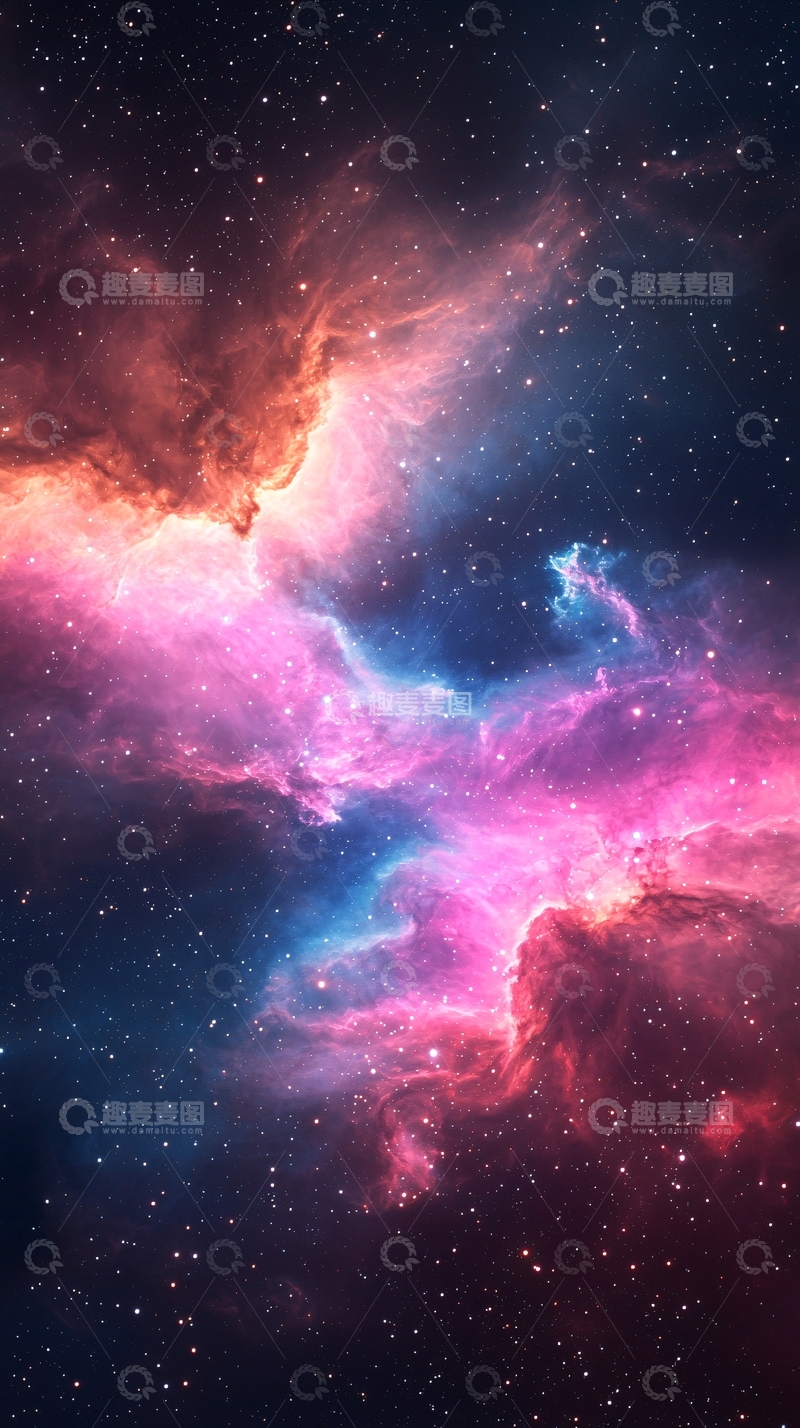 高清大图下载【趣麦麦图】绚丽星云高清图片