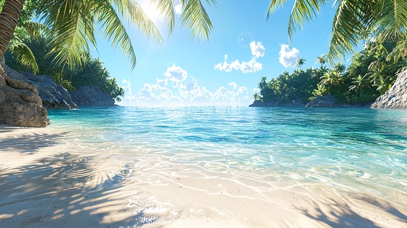 高清大图下载【趣麦麦图】热带海滩天堂景色