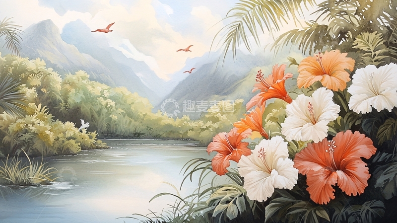 高清大图下载【趣麦麦图】热带风光如画