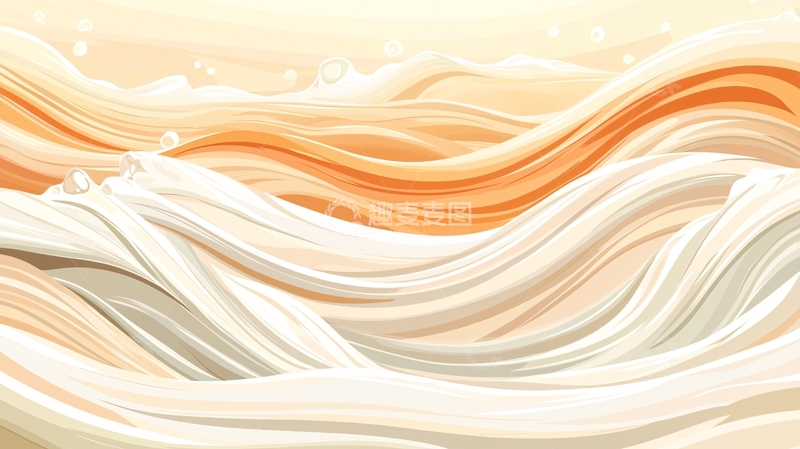 高清大图下载【趣麦麦图】流动线条的抽象波浪背景