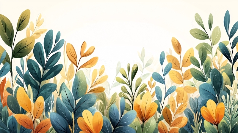 高清大图下载【趣麦麦图】植物清新淡雅背景图