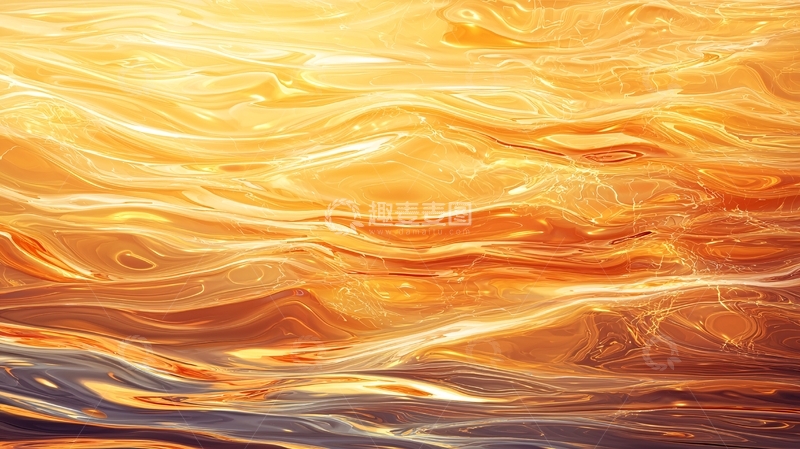 高清大图下载【趣麦麦图】金色水面波光粼粼