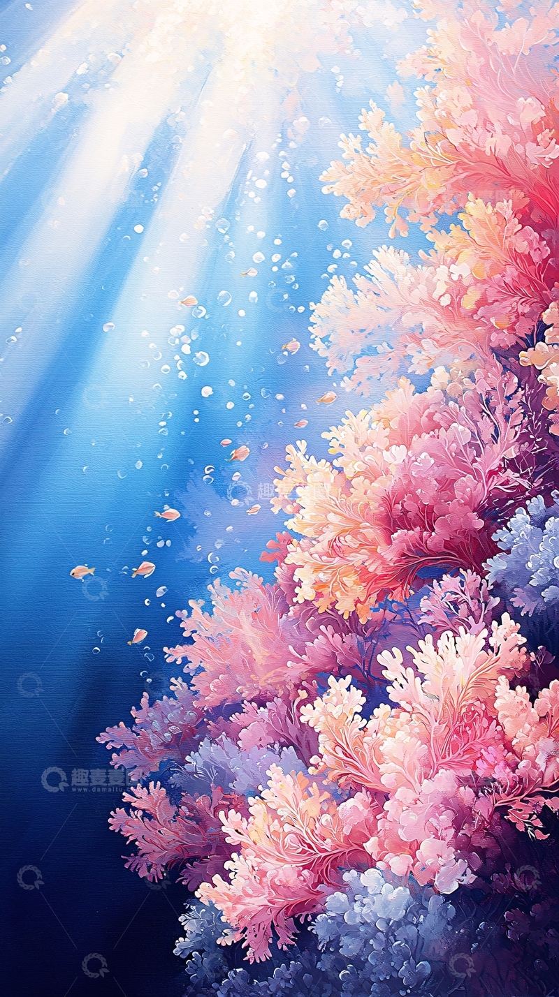 高清大图下载【趣麦麦图】水下珊瑚礁高清图片