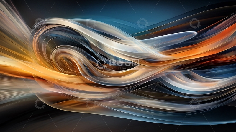 高清大图下载【趣麦麦图】抽象流动光线轨迹