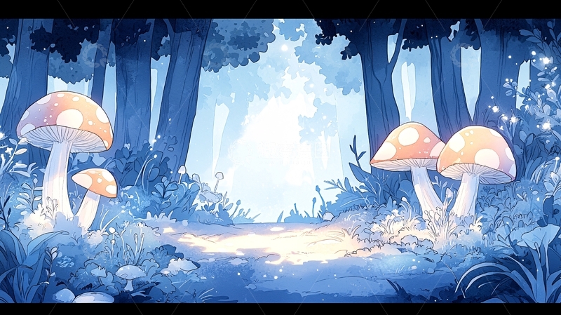 高清大图下载【趣麦麦图】梦幻森林蘑菇仙境