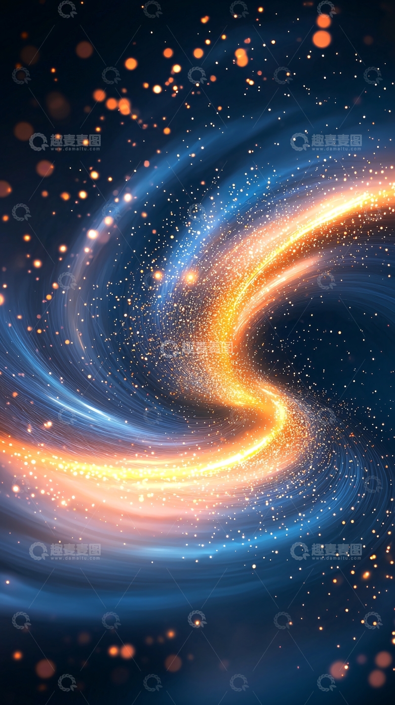高清大图下载【趣麦麦图】星空漩涡光线