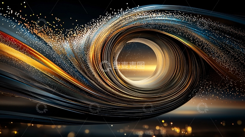 高清大图下载【趣麦麦图】抽象漩涡光影效果