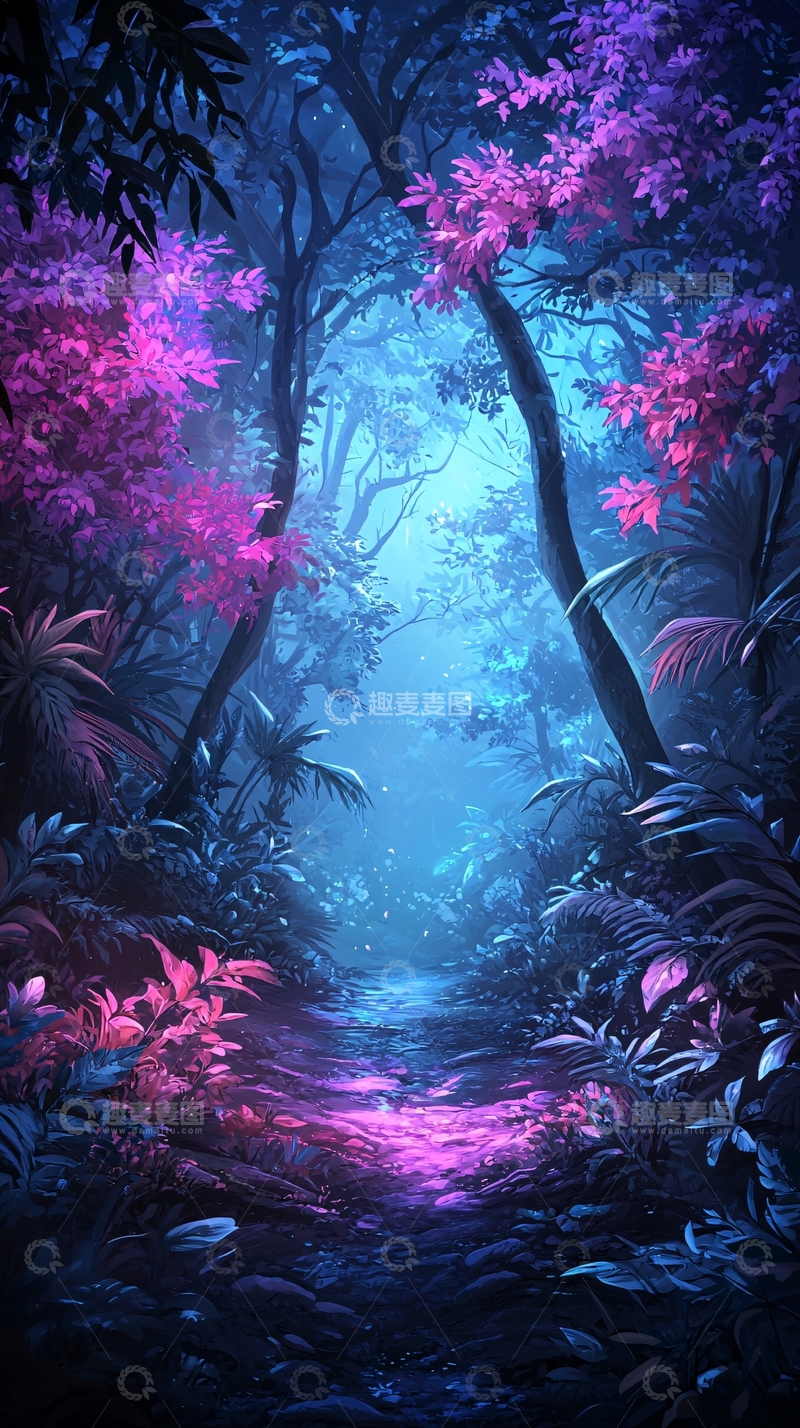 高清大图下载【趣麦麦图】梦幻森林小路119