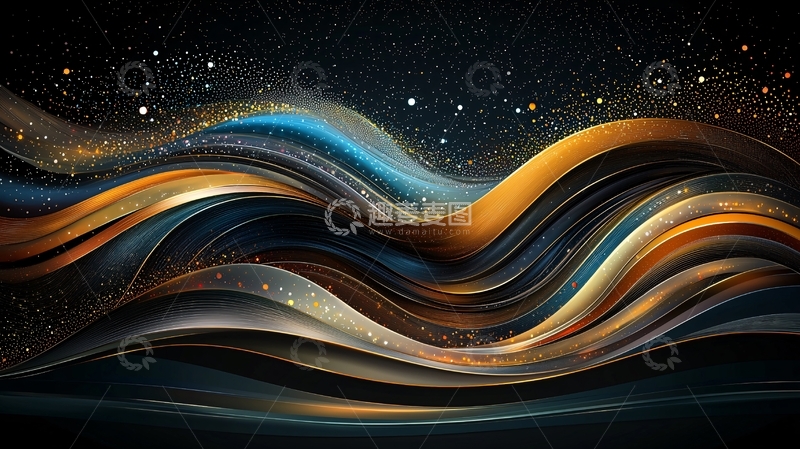 高清大图下载【趣麦麦图】抽象流体高清图片