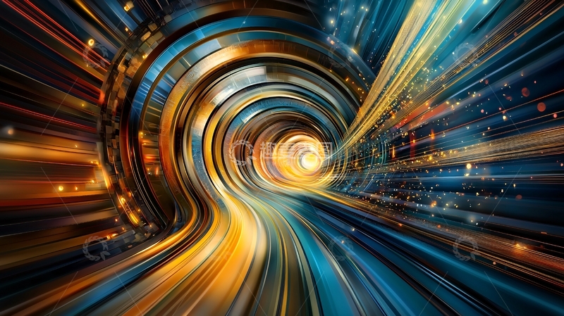 高清大图下载【趣麦麦图】时空隧道高清图片