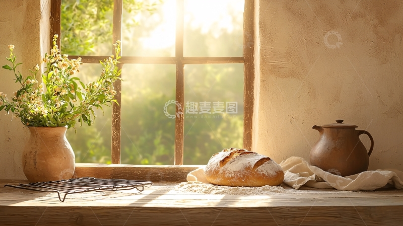 高清大图下载【趣麦麦图】阳光照进窗户