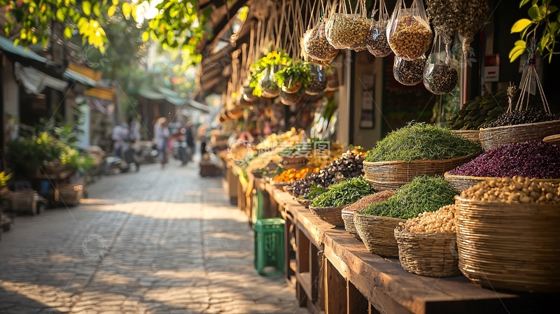 琳琅满目的市场