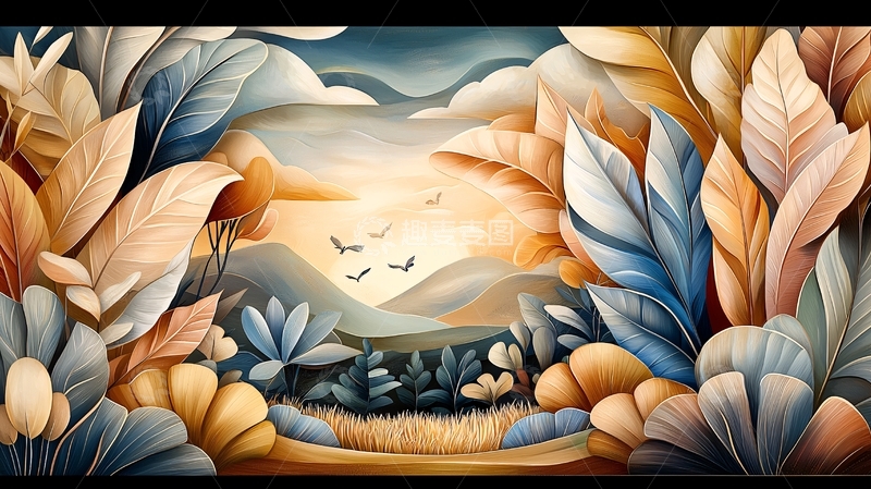 高清大图下载【趣麦麦图】抽象艺术风景画