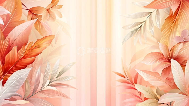 高清大图下载【趣麦麦图】粉色花卉柔美背景