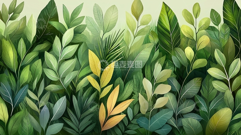 高清大图下载【趣麦麦图】绿色植物茂盛的景象