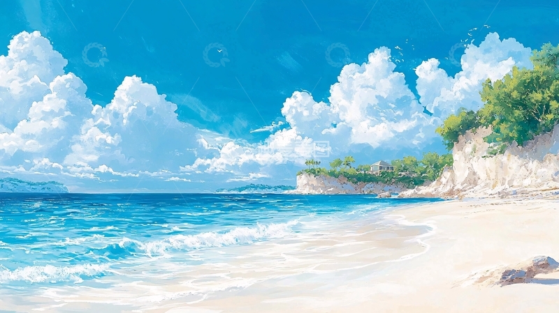 高清大图下载【趣麦麦图】海天一色高清图片