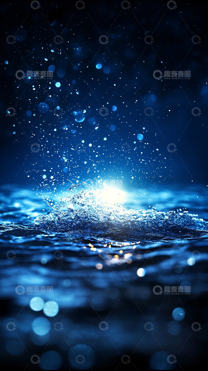 高清大图下载【趣麦麦图】水面上的闪耀光芒