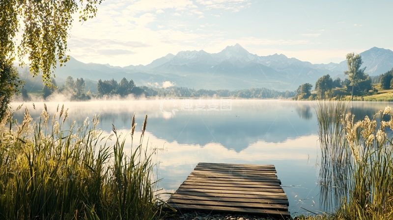 高清大图下载【趣麦麦图】湖光山色高清图片