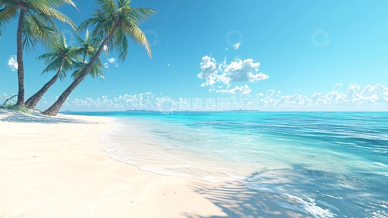 高清大图下载【趣麦麦图】热带海滩度假天堂