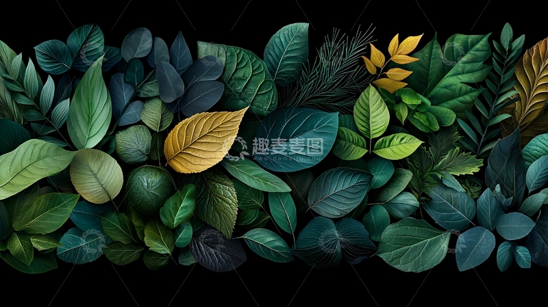 高清大图下载【趣麦麦图】绿叶植物特写