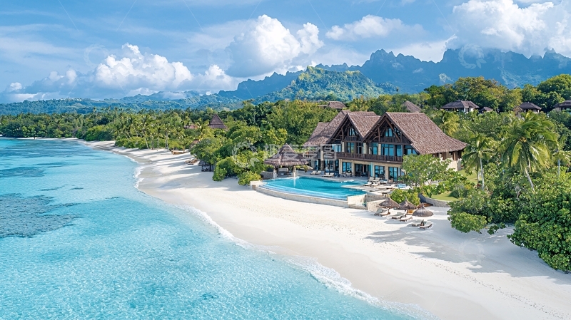 高清大图下载【趣麦麦图】海边别墅度假胜地