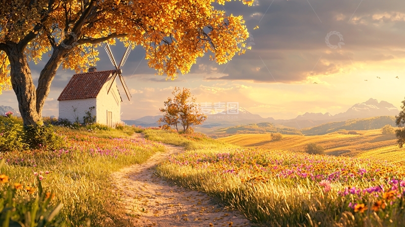 高清大图下载【趣麦麦图】秋日田园风光88