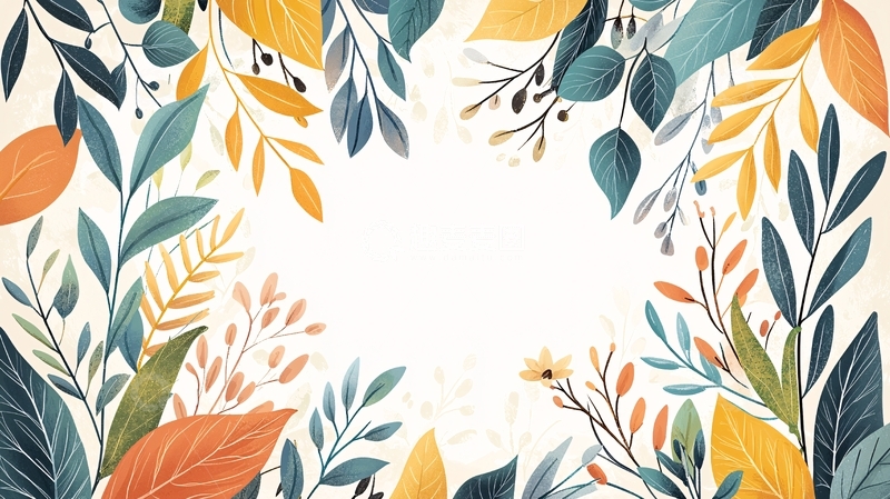 高清大图下载【趣麦麦图】植物边框高清图片