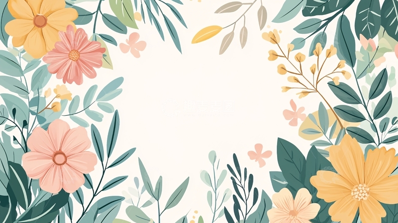 高清大图下载【趣麦麦图】花卉植物背景清新淡雅