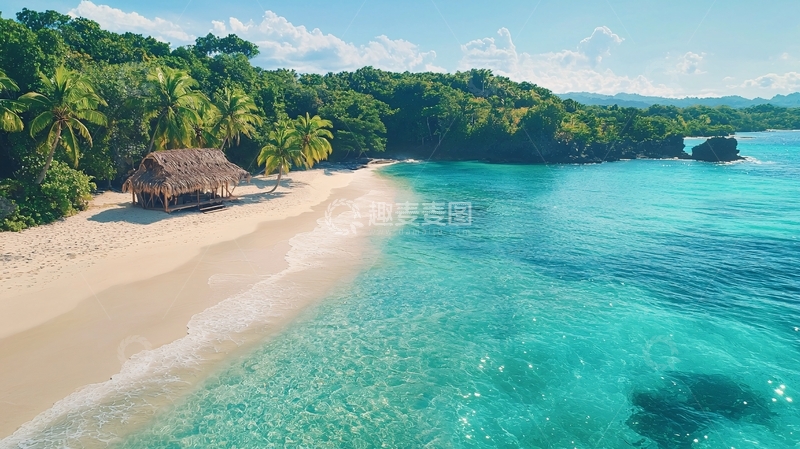 高清大图下载【趣麦麦图】热带海滩阳光明媚