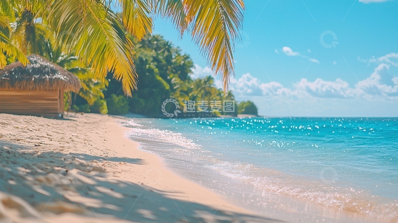 高清大图下载【趣麦麦图】热带海滩与清澈海水