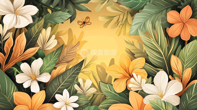 高清大图下载【趣麦麦图】繁花似锦的秘密花园